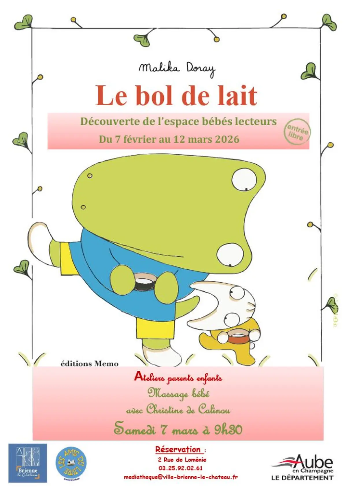 Le bol de lait - Découverte de l'espace bébés lecteur