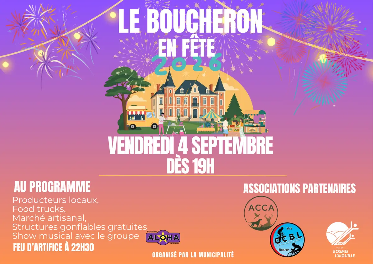 Le Boucheron en fête avec son feu d'artifice