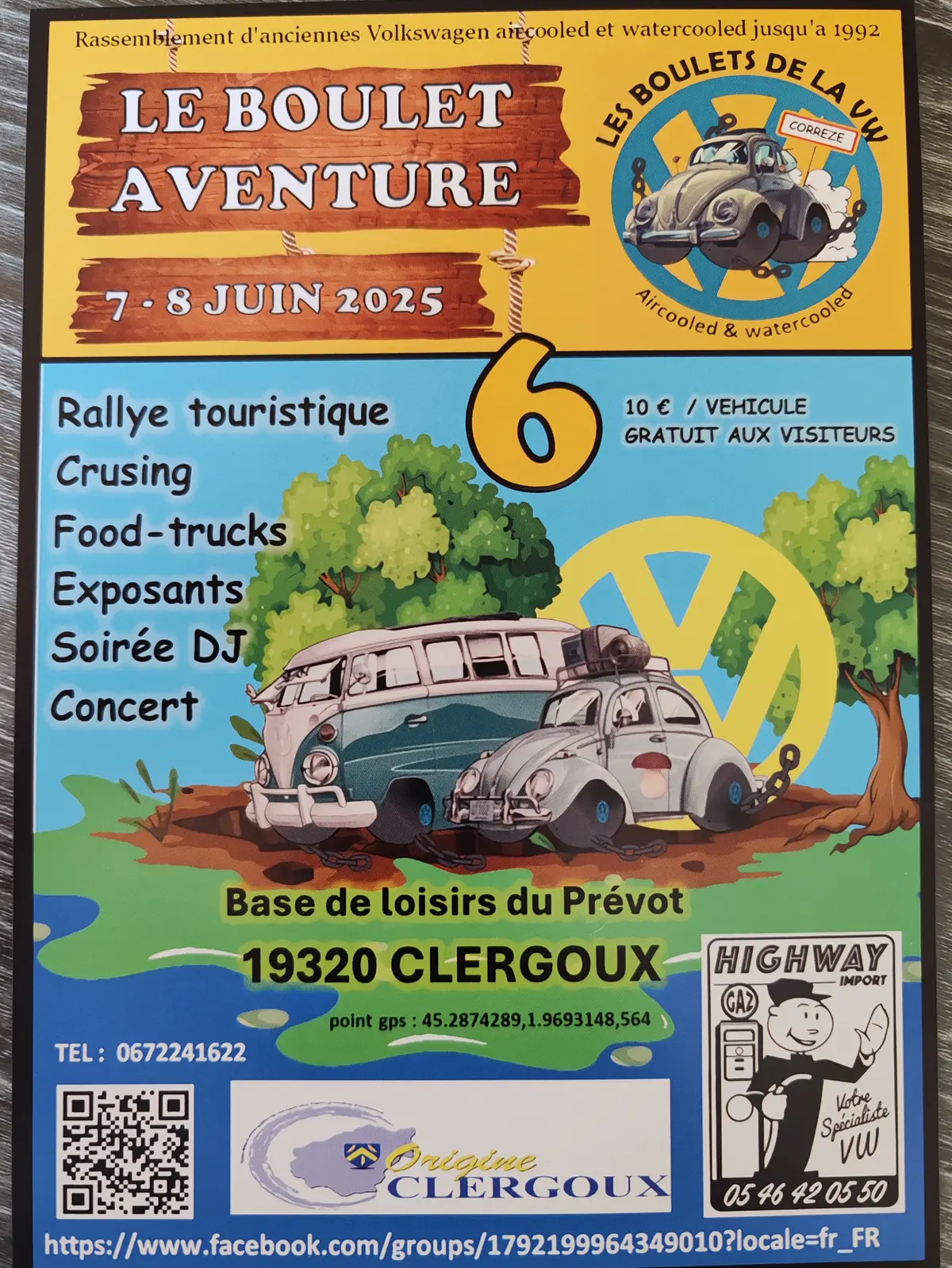 Le boulet aventure  : rassemblement d'anciennes Volkswagen