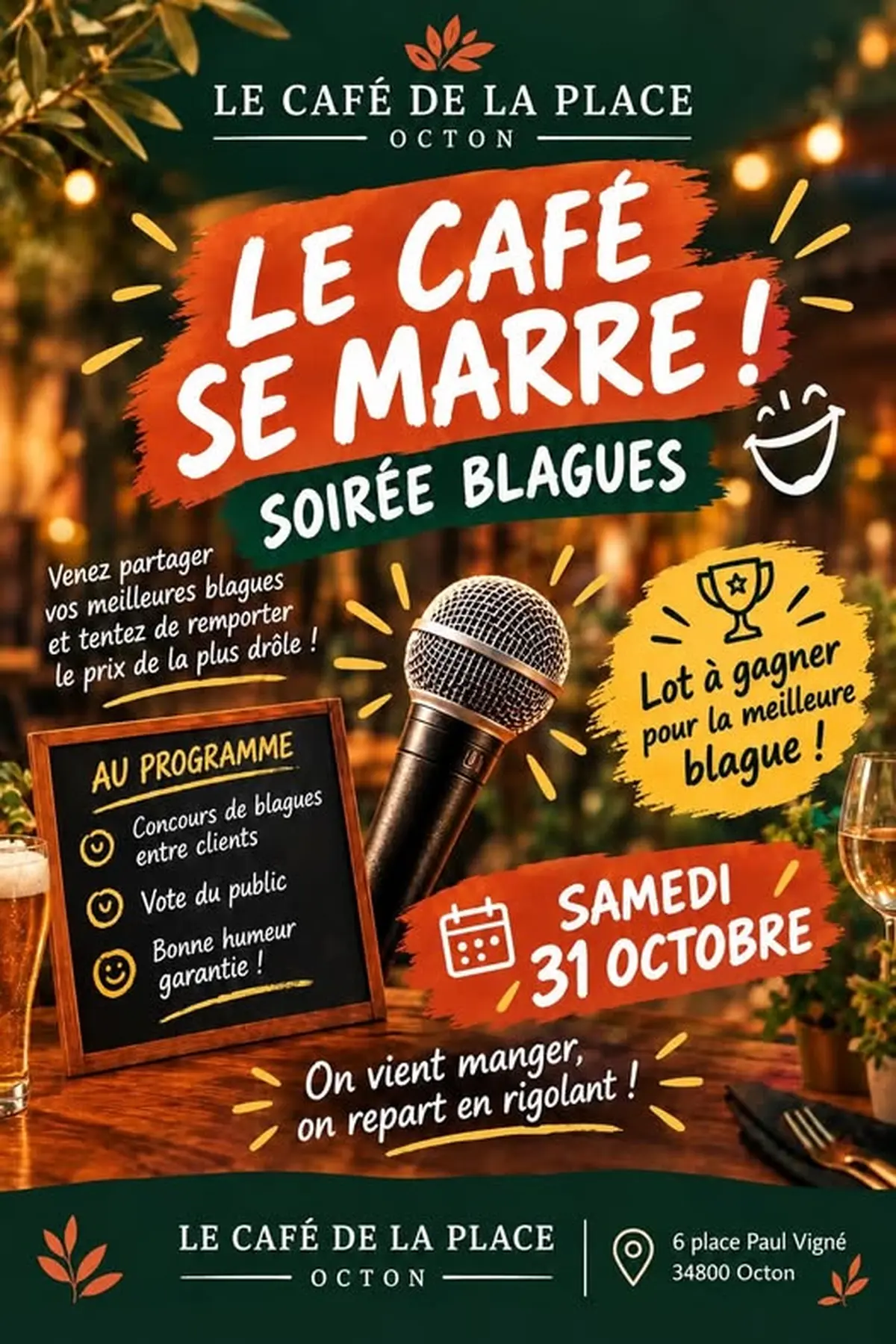 Le Café Se Marre ! Soirée Blagues