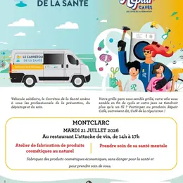 Le Carrétou de la Santé & Repair Cafés font étape à Montclar