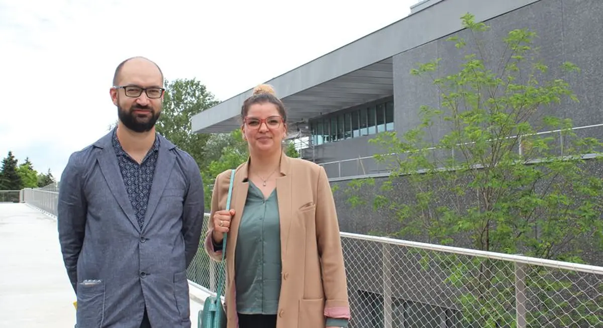 Jérémy Goltzéné, le directeur et Yasmin Ulrich des relations publiques : une team franco-allemande