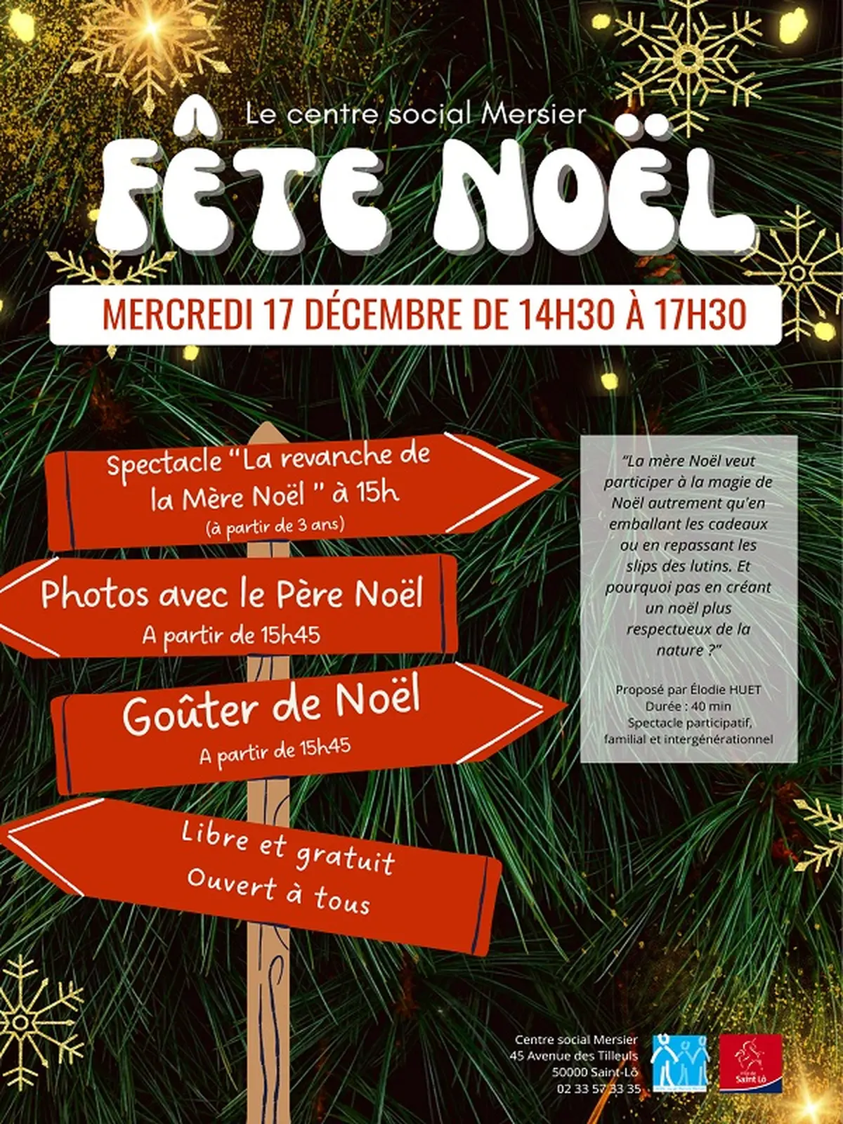 Le centre social Mersier fête Noël