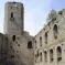 Le château du Haut-Andlau arbore des éléments d'architecture très particuliers &copy; Chevalier Dauphinois
