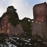 Le château du Landsberg, un des multiples vestiges de la puissance féodale de l'Alsace au Moyen Age DR