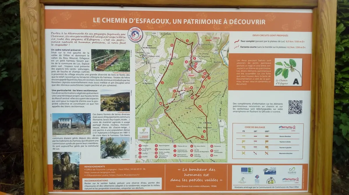 Le Chemin D'Esfagoux - Randonnée Et Patrimoine