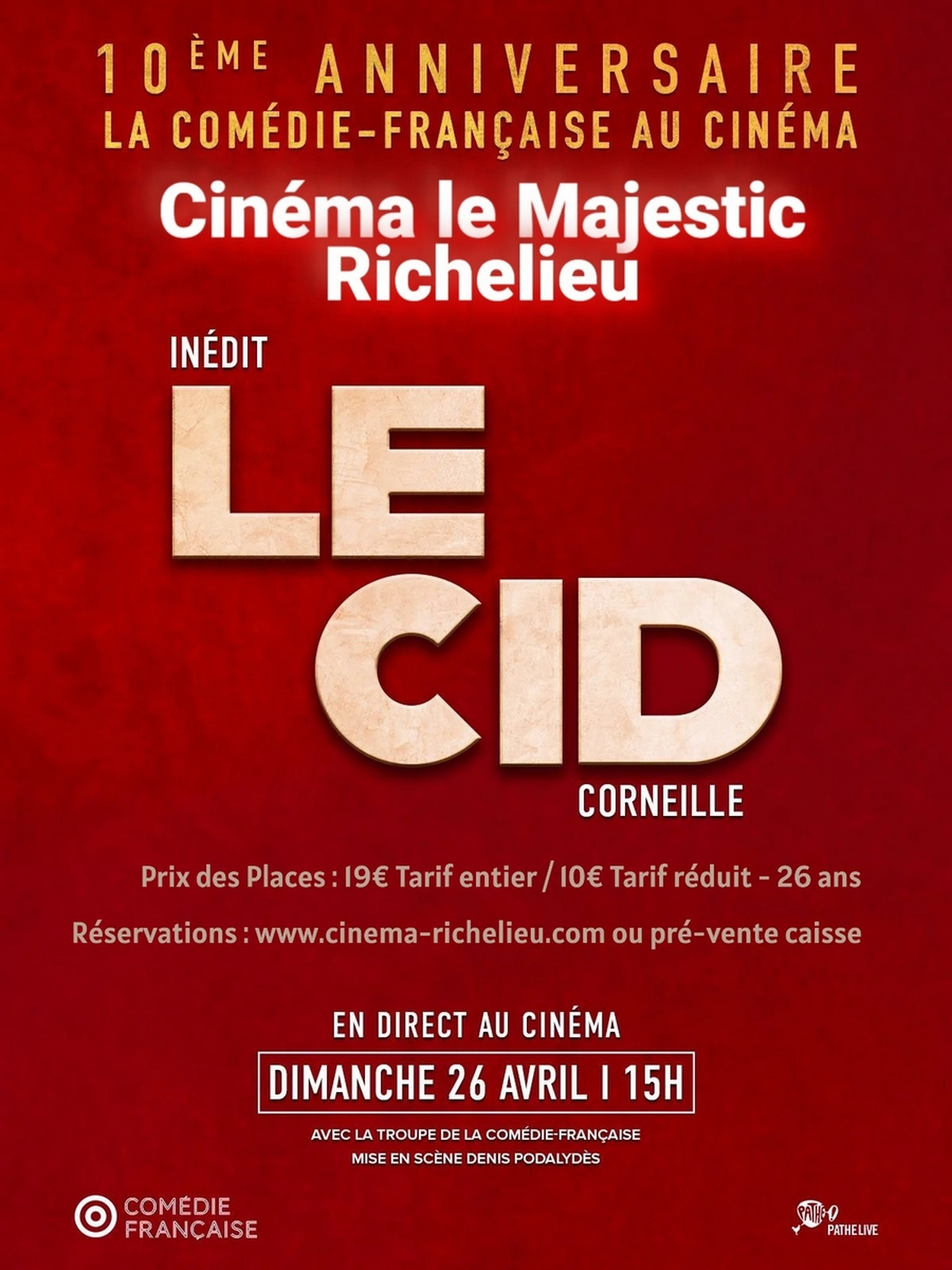 Le Cid - Théâtre au cinéma avec la troupe de la Comédie Française