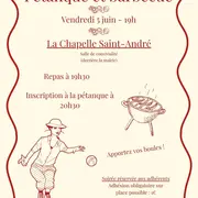 Le comité des fêtes présente : Le Bar'anim - Pétanque et barbecue
