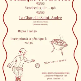 Le comité des fêtes présente : Le Bar'anim - Pétanque et barbecue