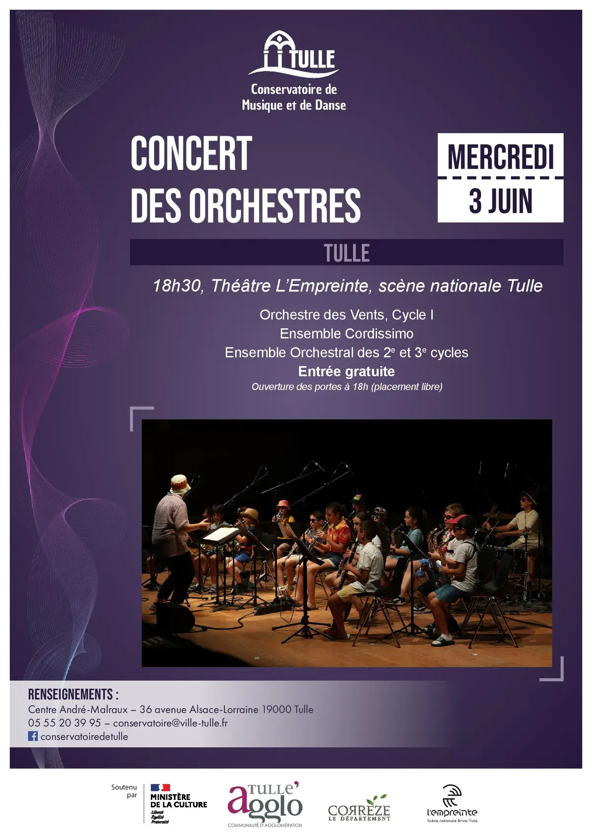 Le Conservatoire de musique et de danse  : Concert des Orchestres