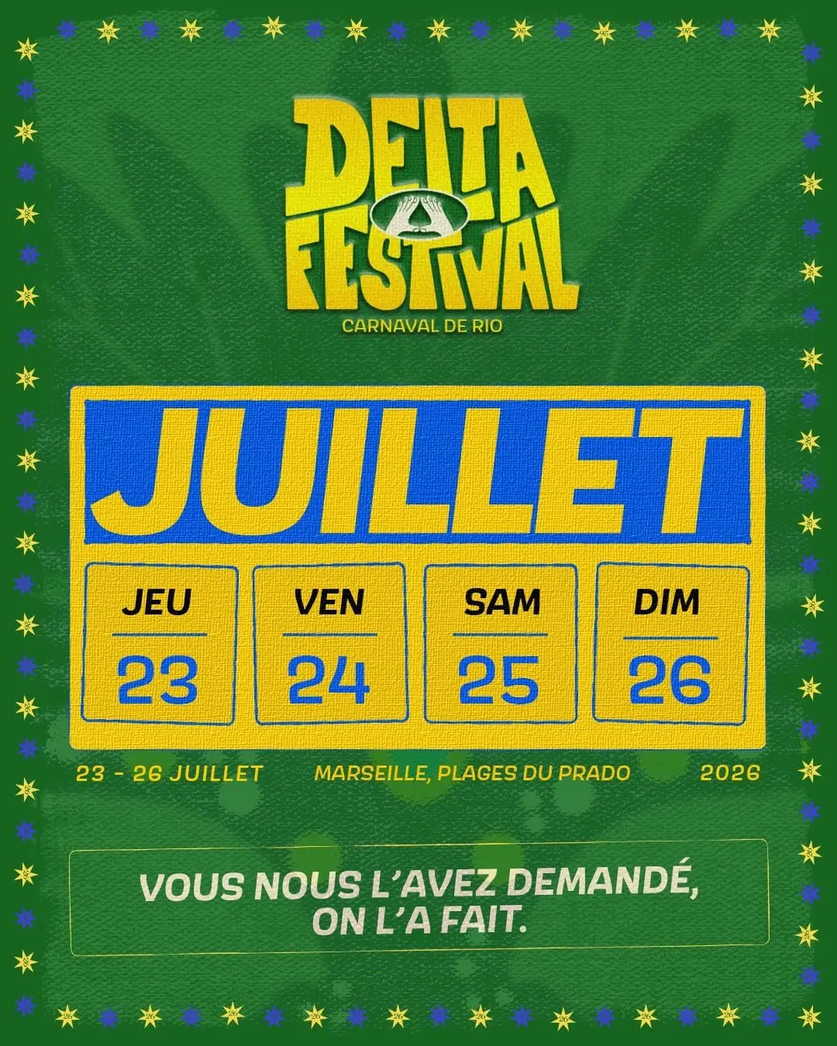 Le Delta Festival revient avec une ambiance Rio de Janeiro
