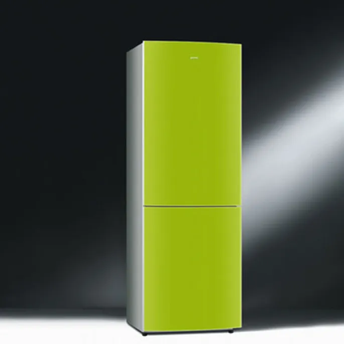 <p>Le réfrigérateur (norme A+) laqué vert de Smeg. Prix indicatif : 1999 €</p>