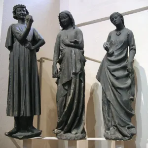 Le Diable tentateur et les vierges folles, parmi les sculptures les plus célèbres de la Cathédrale de Strasbourg