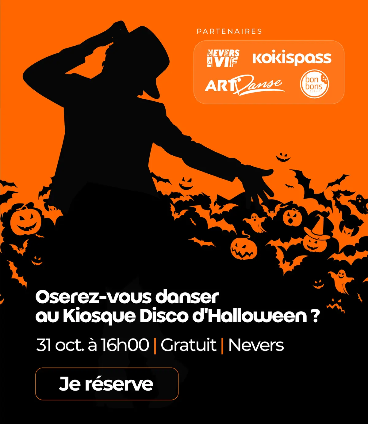 Le Disco Kiosque d'Halloween : dancefloor pour les petit·e·s
