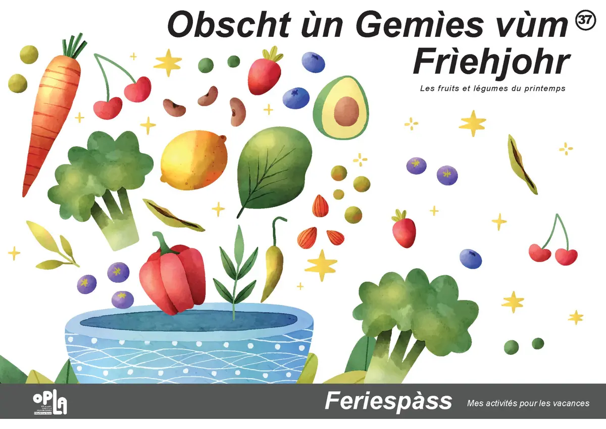 Le Feriespàss, le cahier d'activités en alsacien pour les enfants pendant les vacances