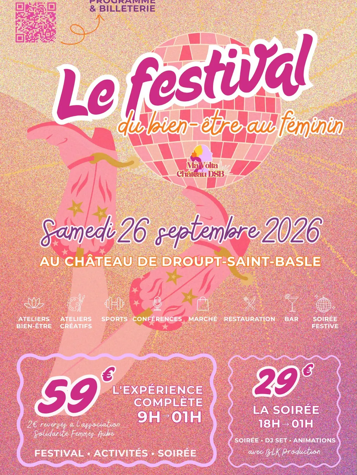 Le Festival du Bien être féminin au Chateau de Droupt-Saint-Basle