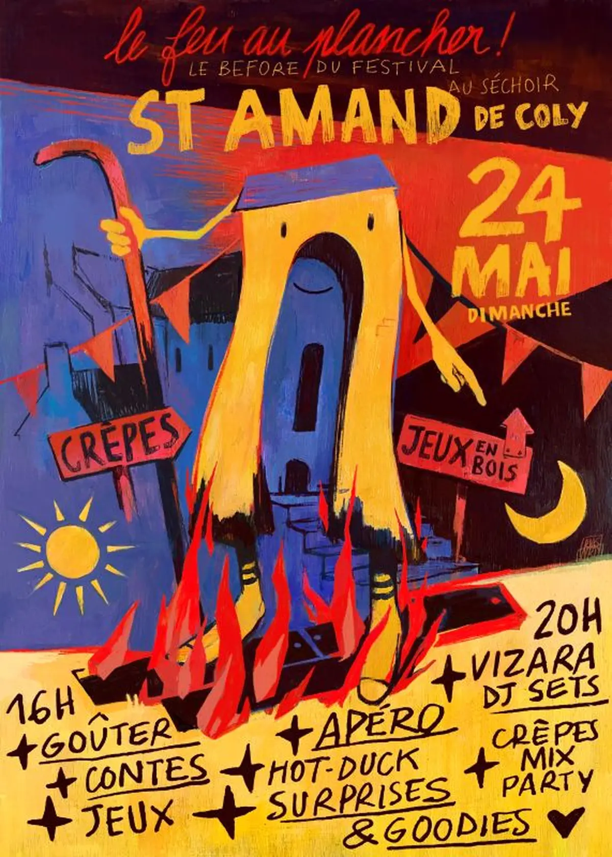 Le feu au plancher ! Le before du Festival Saint Amand fait son intéressant