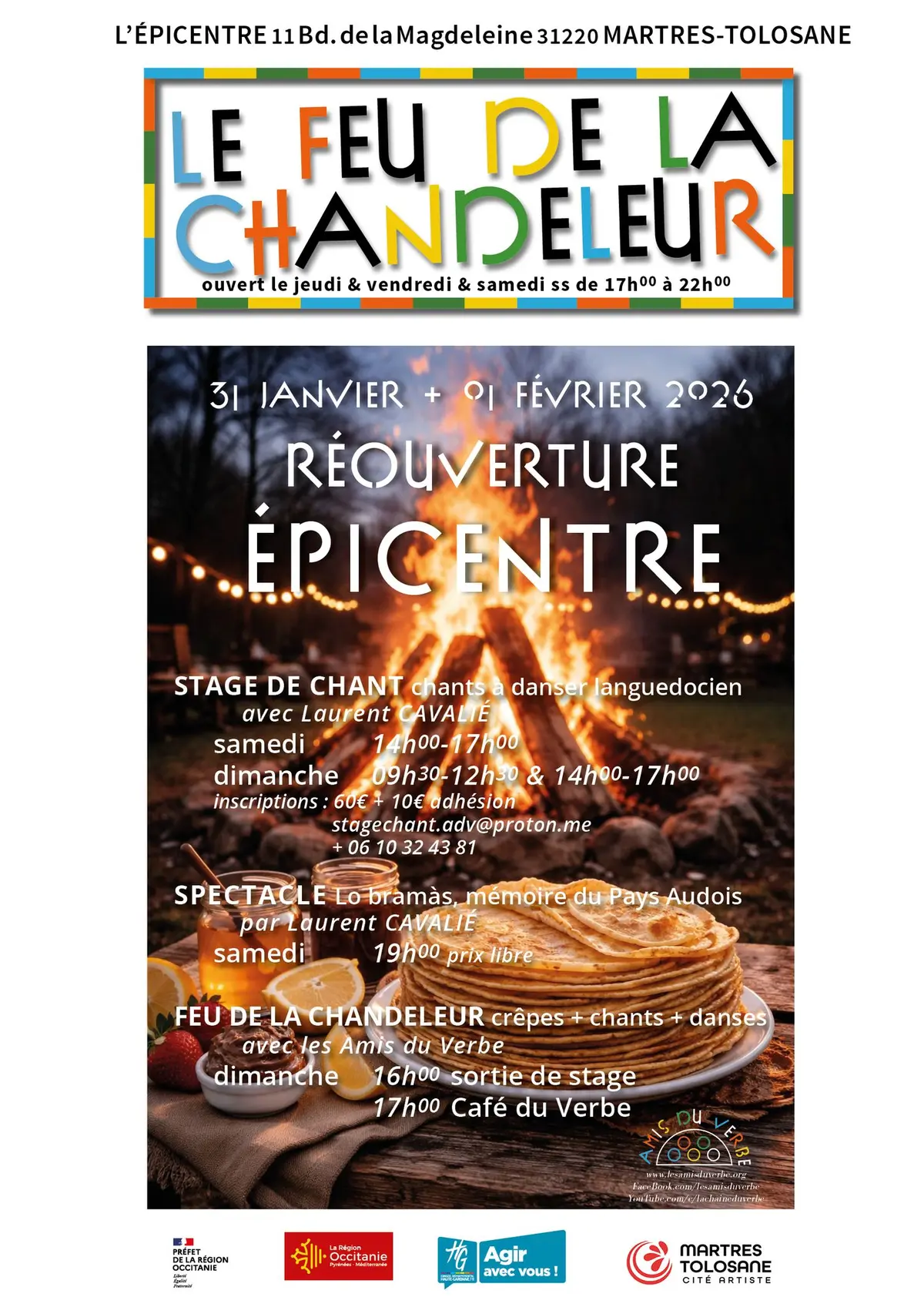 Le Feu De La Chandeleur - Réouverture Epicentre