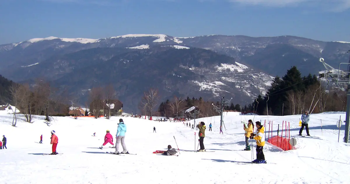 Vue sur la station de ski du Frenz