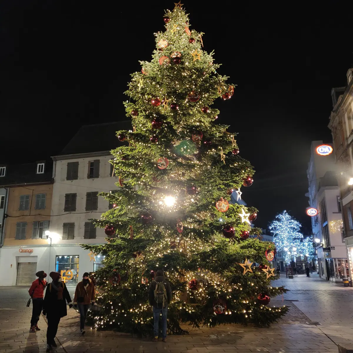 Le grand sapin, place des Victoires