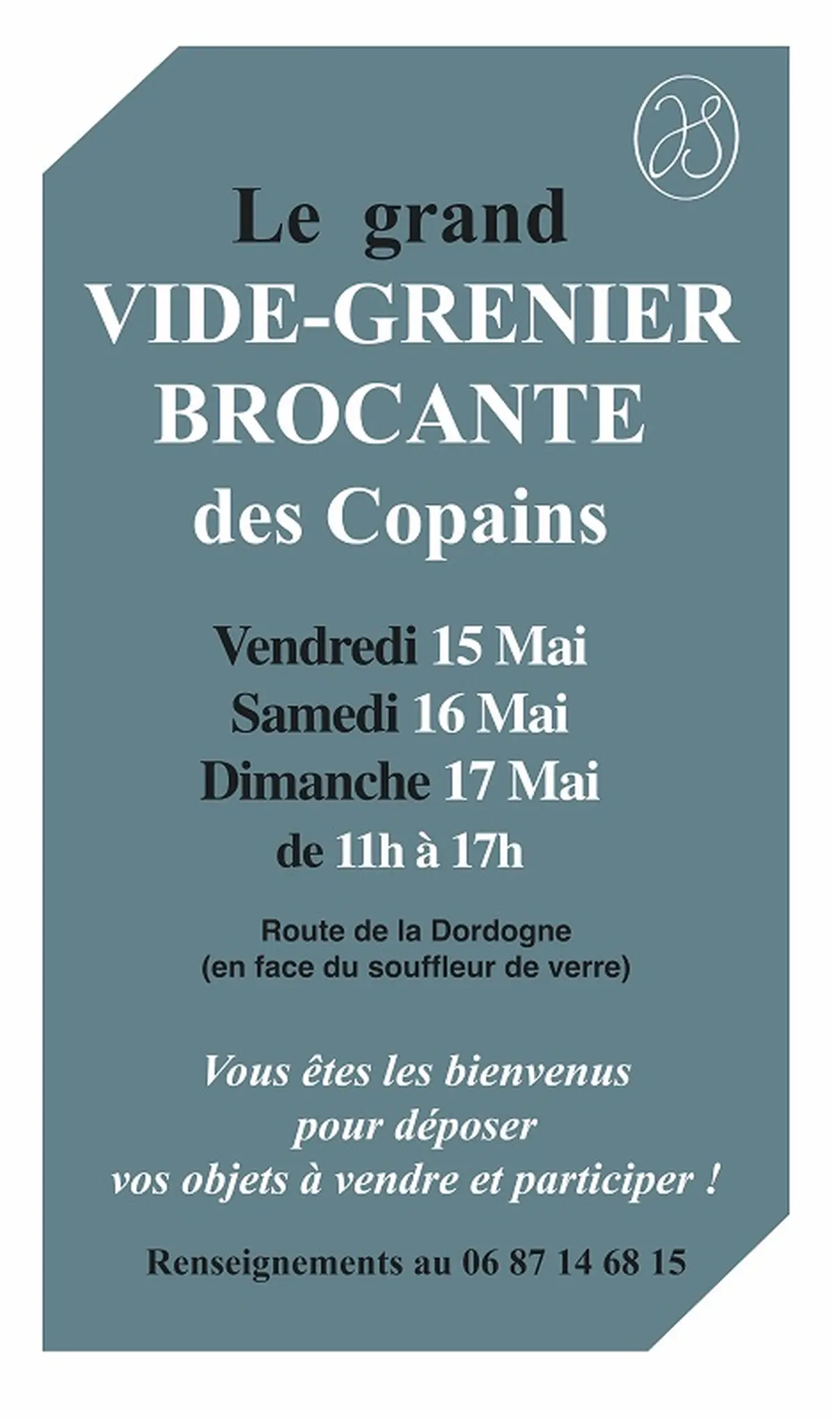 Le grand vide grenier brocante des copains