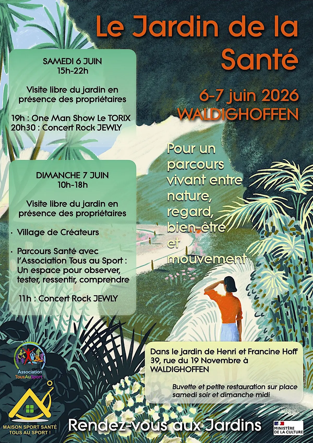 Le Jardin de la Santé chez Henri et Francine Hoff