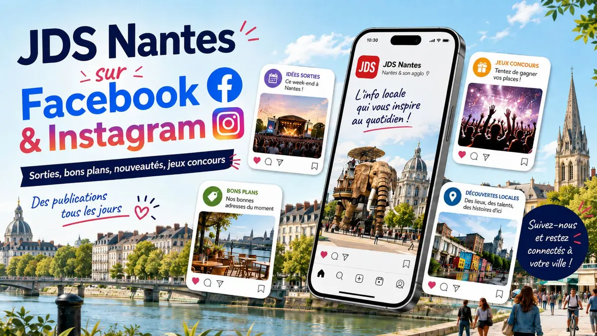 Le JDS Nantes est maintenant sur Facebook et Instagram : suivez toute l'actualité des sorties dans l'agglo !