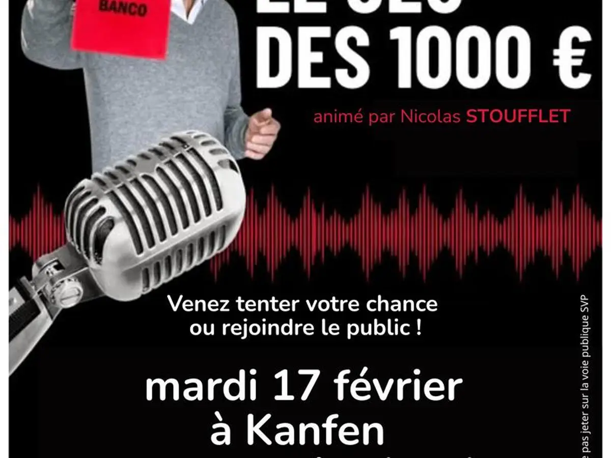 Le jeu des 1000 euros !