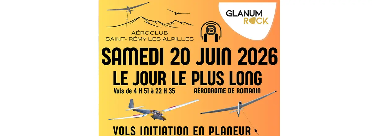 Le jour le plus long par l'aéroclub Saint-Rémy Les Alpilles