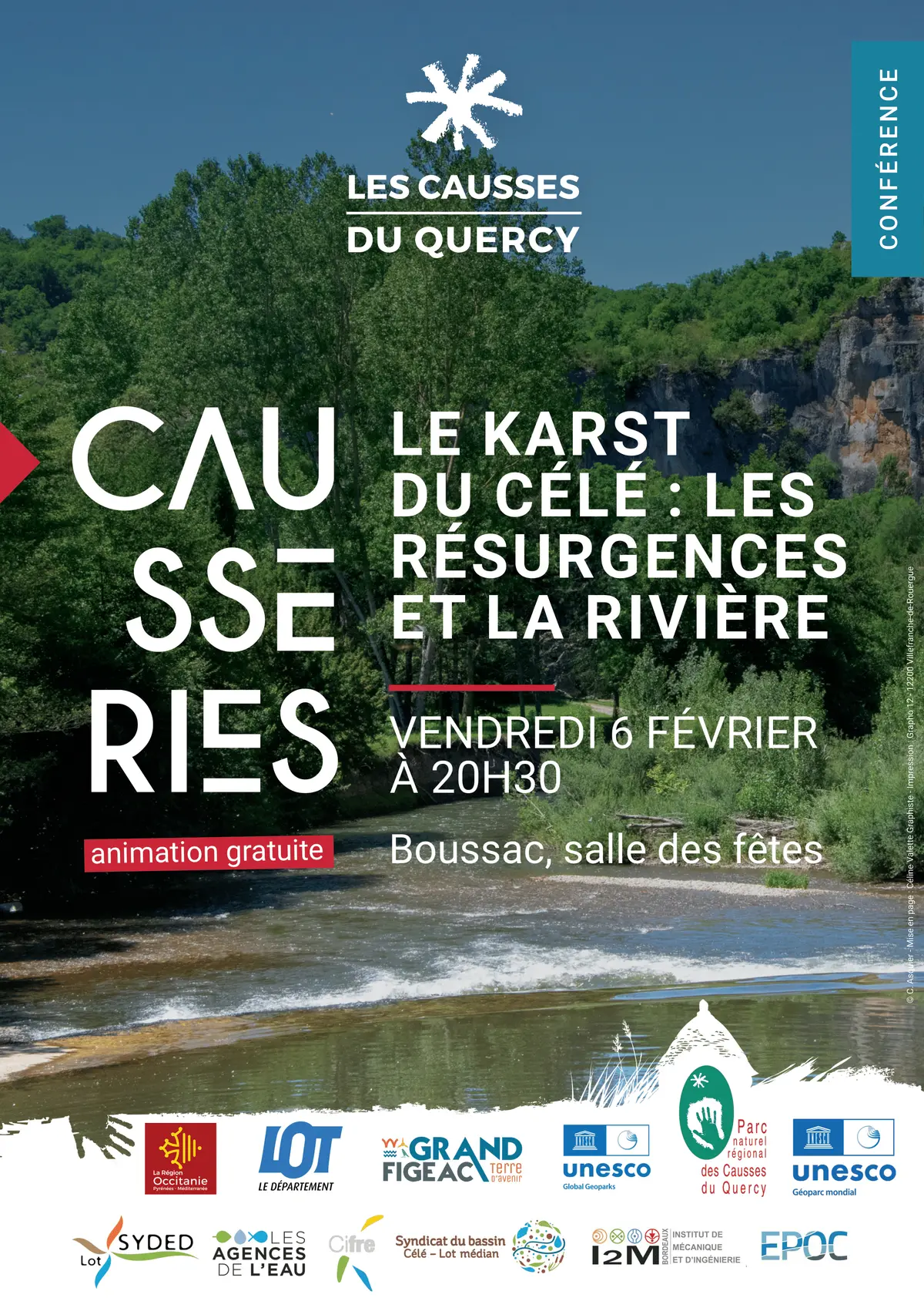 Le karst du Célé les résurgences et la rivière