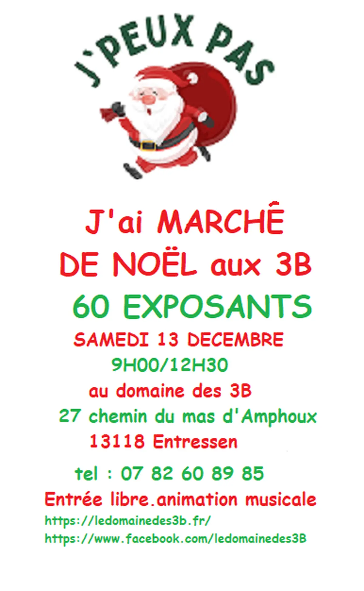Le Marché de Noël du domaine des 3B