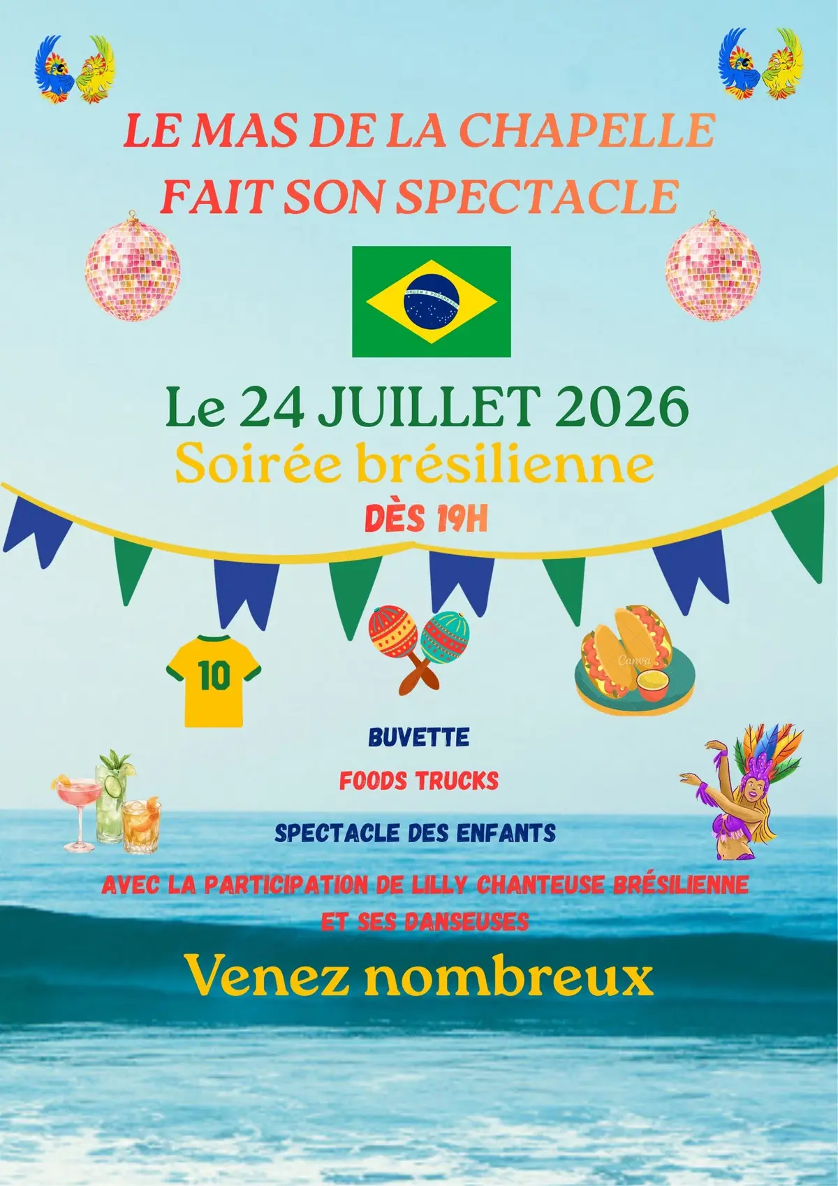 Le Mas de la Chapelle fait son spectacle - Soirée Brésilienne