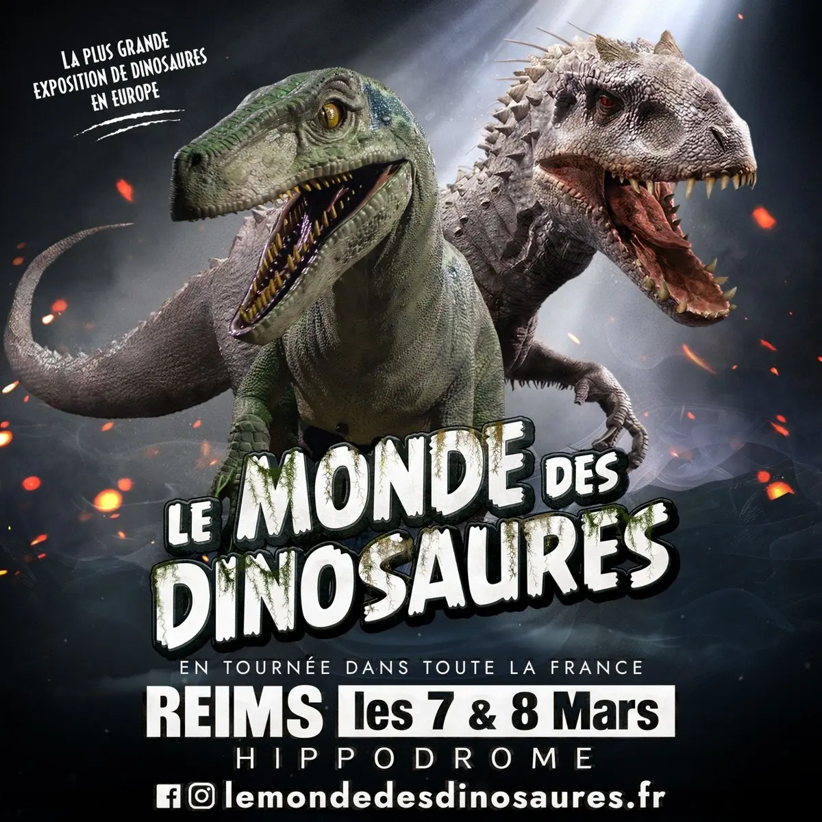 Le monde des Dinosaures à Reims