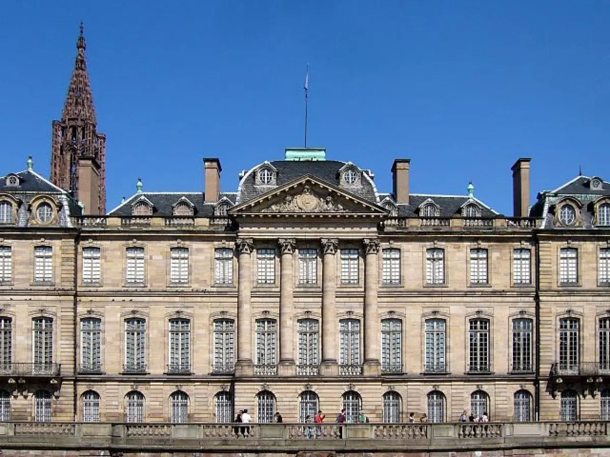 Le Palais Rohan de Strasbourg, côté rivière