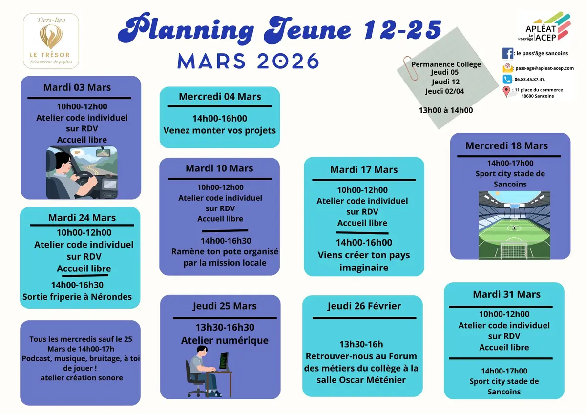 Le Pass’Âge - Activités Jeunes