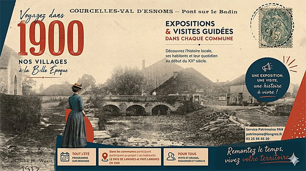 Le Pays de Langres en 1900 : Visites-flash à Courcelles-Val-d'Esnoms
