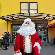 Le Père Noël au Marché