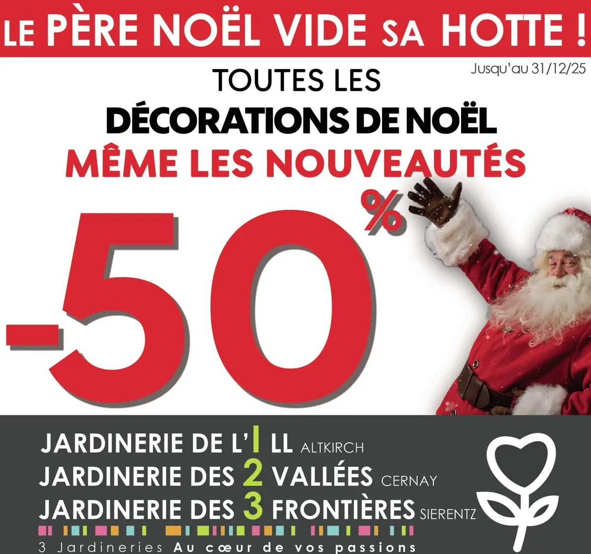 Le Père Noël vide sa hotte