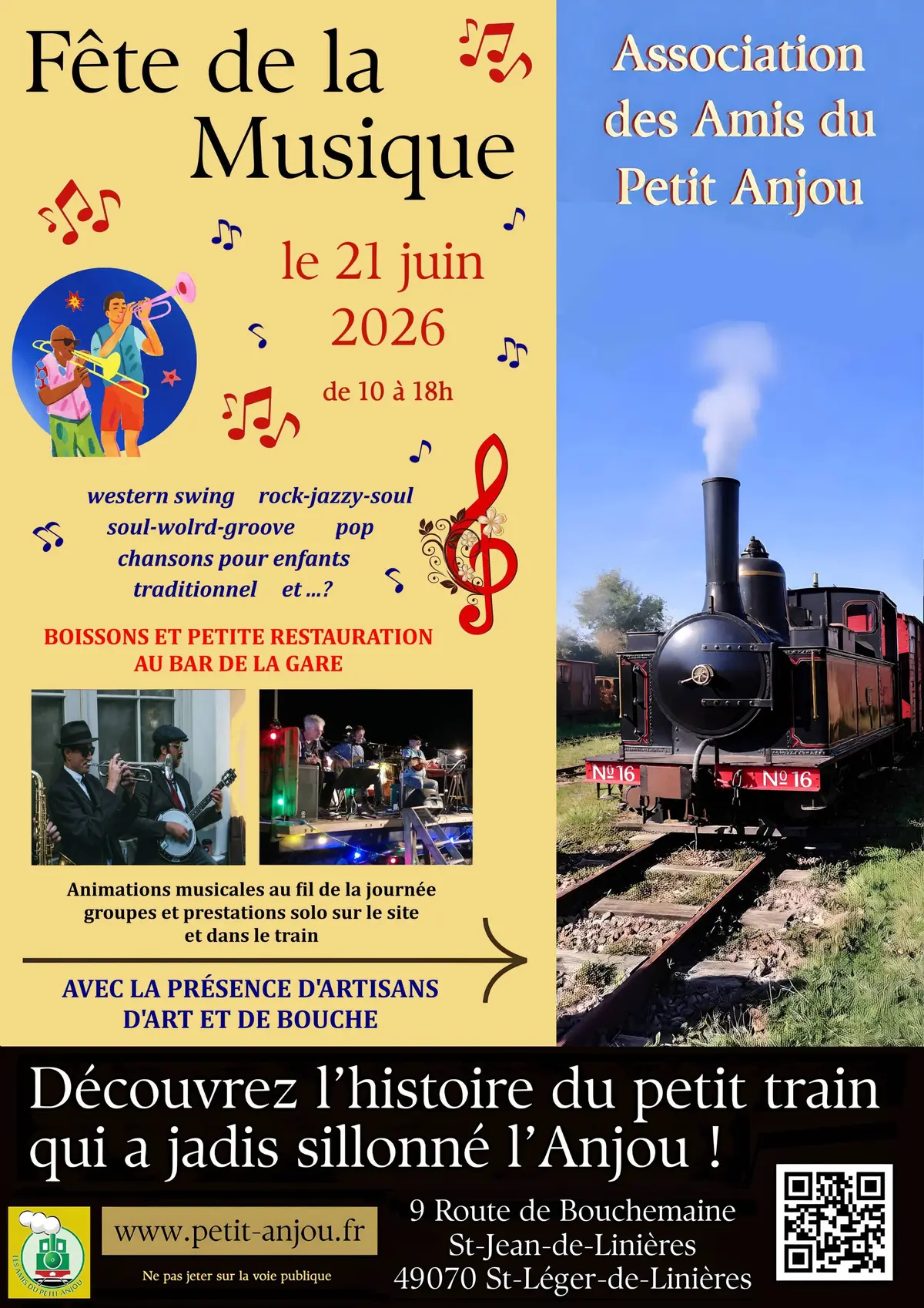 Le Petit Anjou fête la musique dans sa gare
