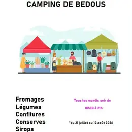 Le petit marché du camping de Bedous