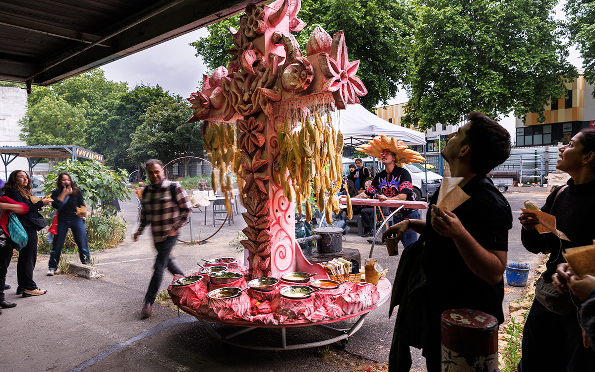 Performance culinaire de Louis Danjou. Nuit Blanche 2025. Le Wonder © Salim Santa Lucia