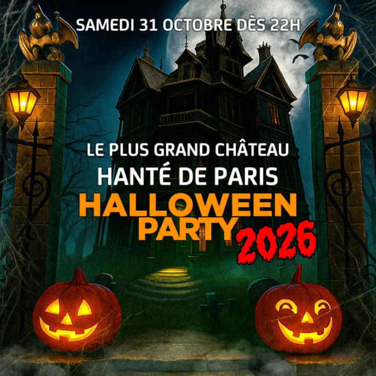 Le Plus Grand Chateau Hanté De Paris Halloween Party 2026