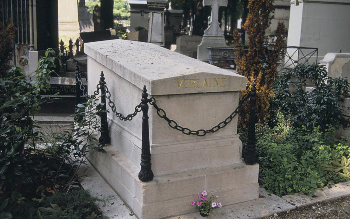 Tombe du poète Verlaine