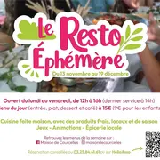 Le Resto éphémère à La Maison De Courcelles