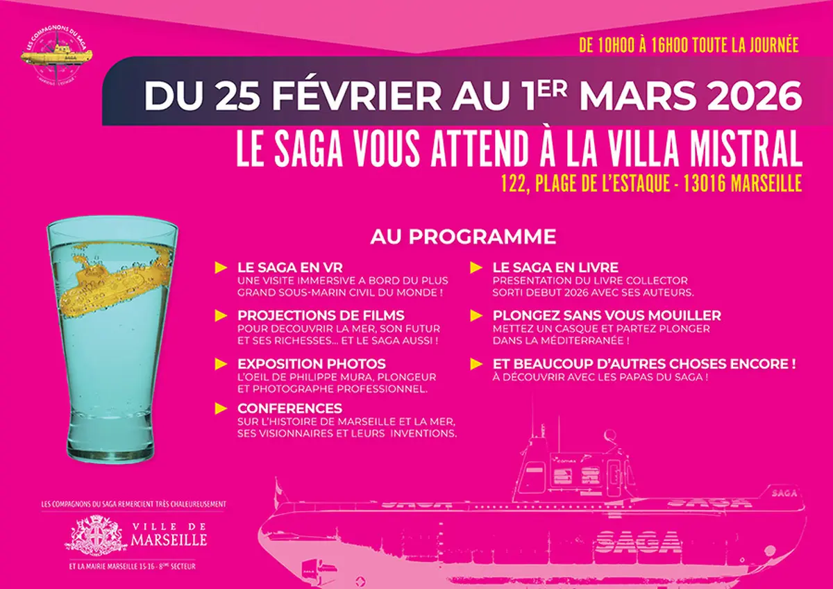 Le SAGA à la Villa Mistral, comme si vous étiez à bord