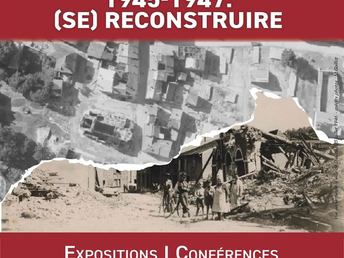 Le Saulnois se souvient, exposition - La reconstruction de Dieuze et du Saulnois