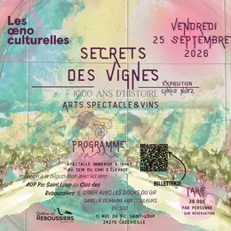 Le secret des vignes - Les Oenoculturelles 2026