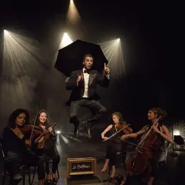 Le siffleur et son quatuor à cordes