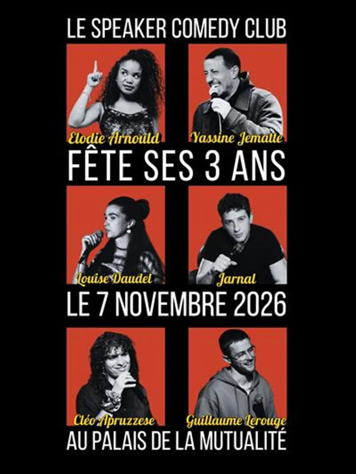 Le Speaker Comedy Club fête ses 3 ans !