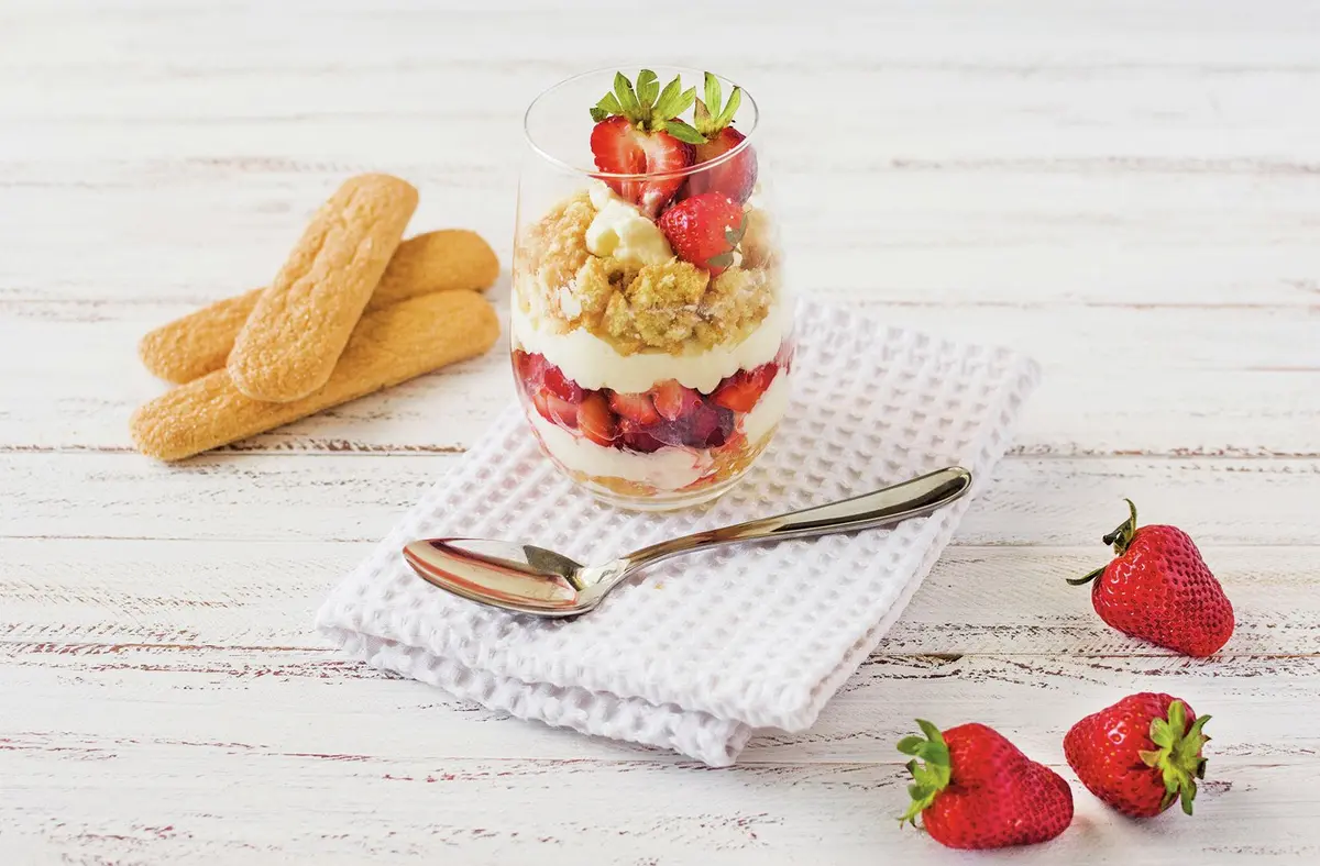 Le tiramisu aux fraises
